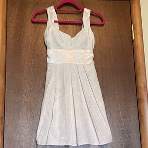 Short white junior dress